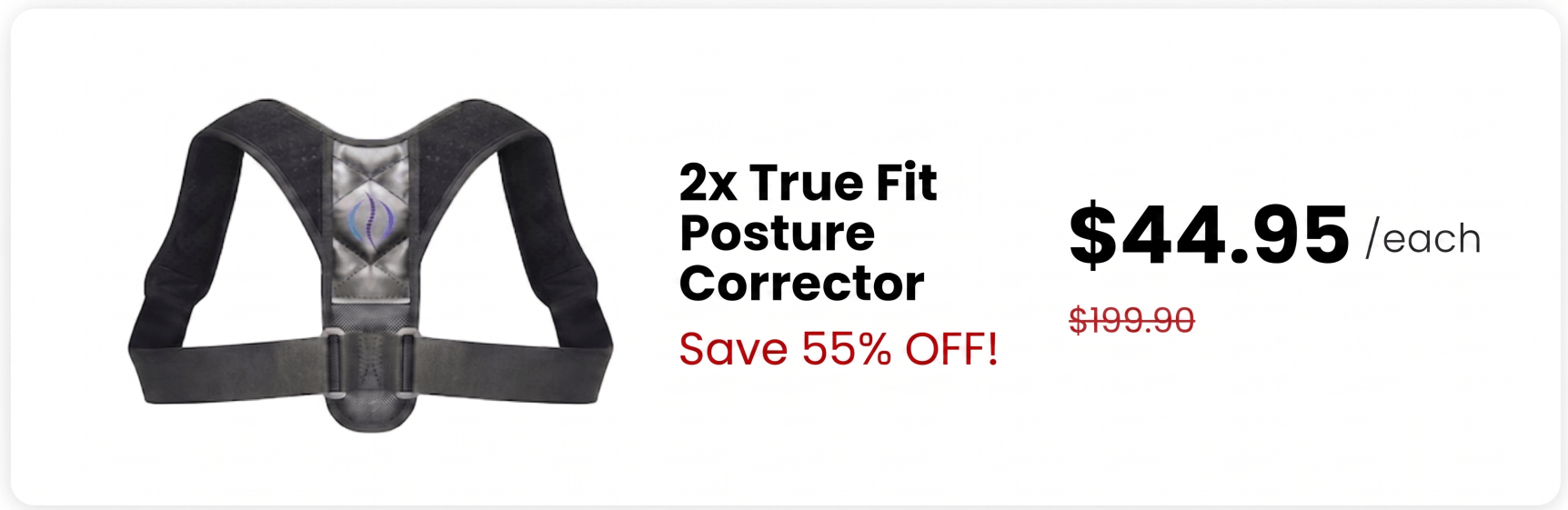 TrueFit Posture Corrector Double Discount Package